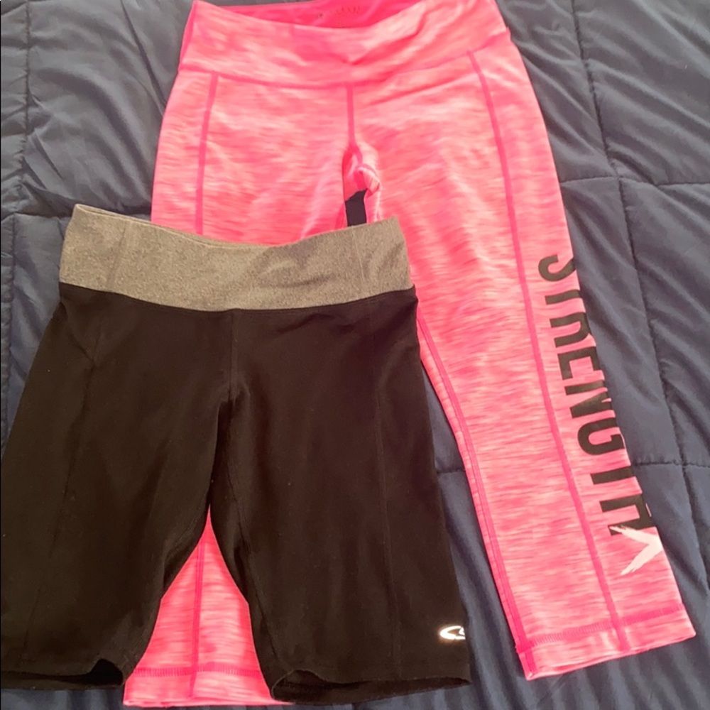 EUC extra small work out bottoms champion ideology